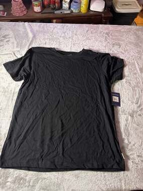 Rockport Men's Soft Tee Short Sleeve Crew Neck T-Shirt in Black (Size L)